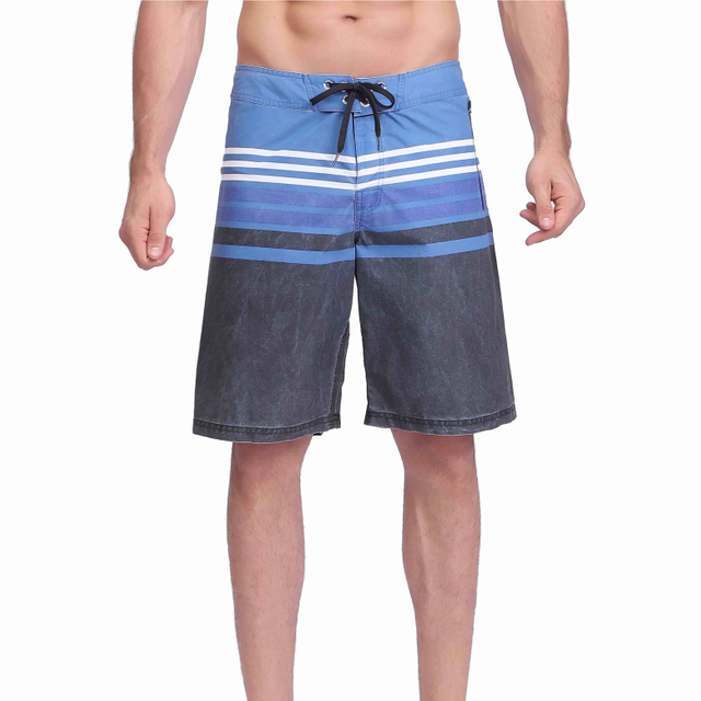 Herren Stripes Pigmentabdruck Schwimmwaterfeste Brettshorts