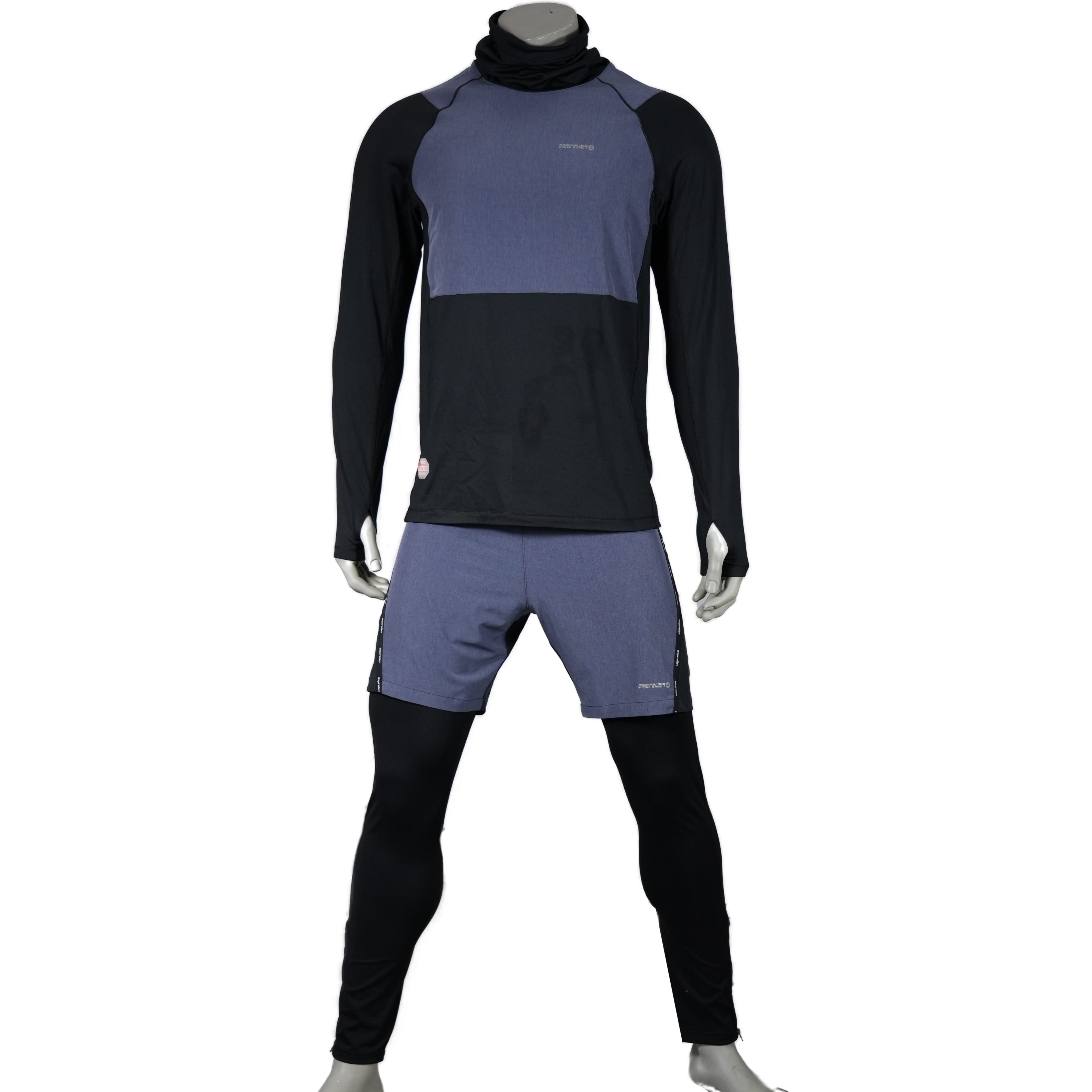 Herren winddach hoher Taillenband Baselayer 2 in 1 Hose