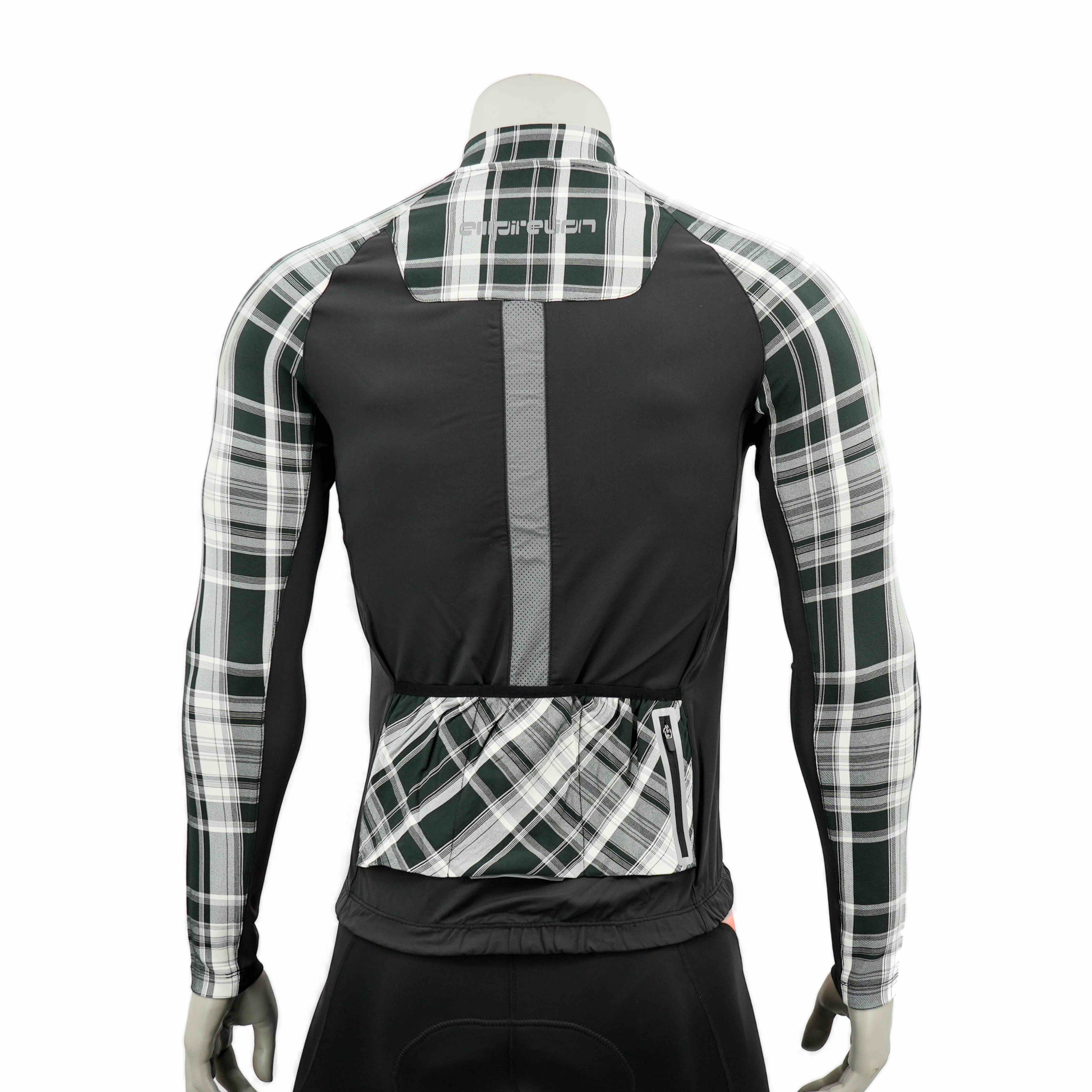 Arnndyed Check-Long-Lonte-Fahrradtrikot