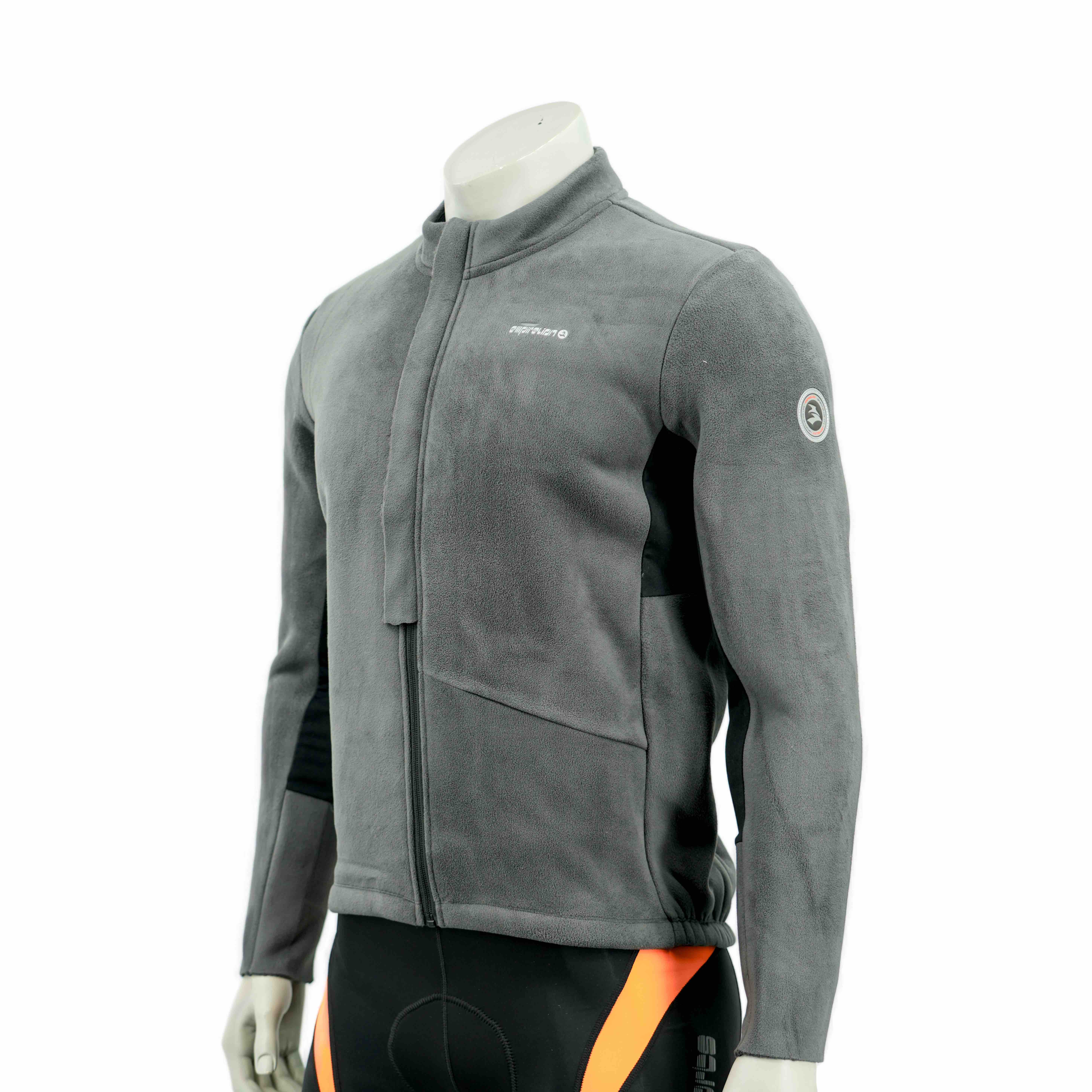 Herren mit schwerem Gewicht verklebte Fleece -Winter -Fahrradjacke