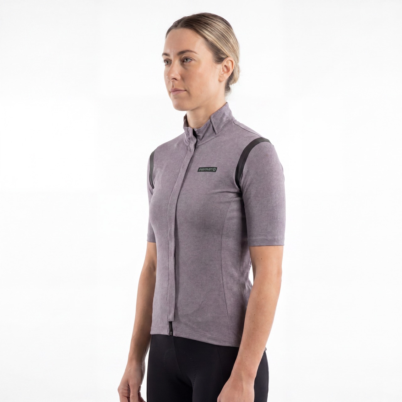 Kurzärmliges Damen-Radtrikot mit versiegeltem Besatz