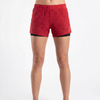 2-in-1-Laufshorts mit Allover-Print für Damen