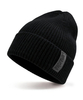 Wollähnliche Manschettenmütze, dicke, warme Wintermütze aus Thermostrick, weiche, dehnbare Outdoor-Mütze