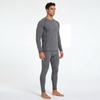 Herren-Thermounterwäsche, lange Unterhose, Basisschicht, Innenfleece, Oberteil und Unterteil, 2-teiliges Set