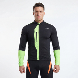 Mittelschwere Fluro-Farbblock-Fahrradjacke