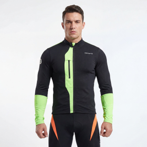 Mittelschwere Fluro-Farbblock-Fahrradjacke