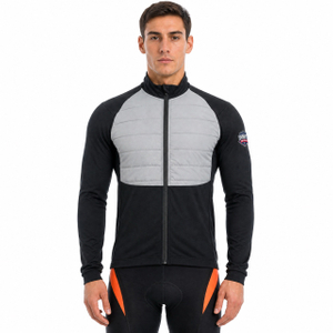 Reflektierende gepolsterte Herren-Fahrradjacke
