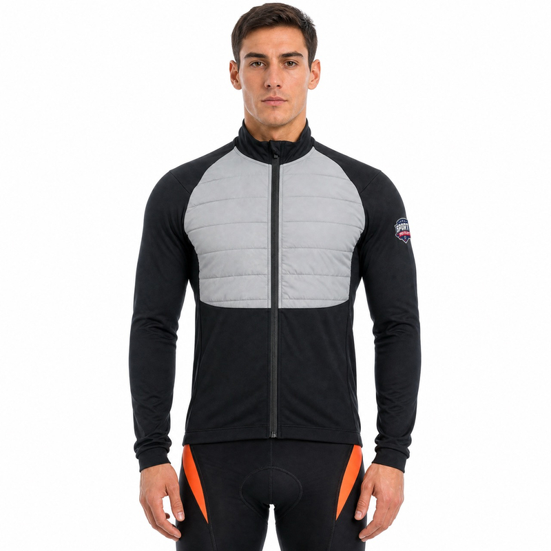 Reflektierende gepolsterte Herren-Fahrradjacke