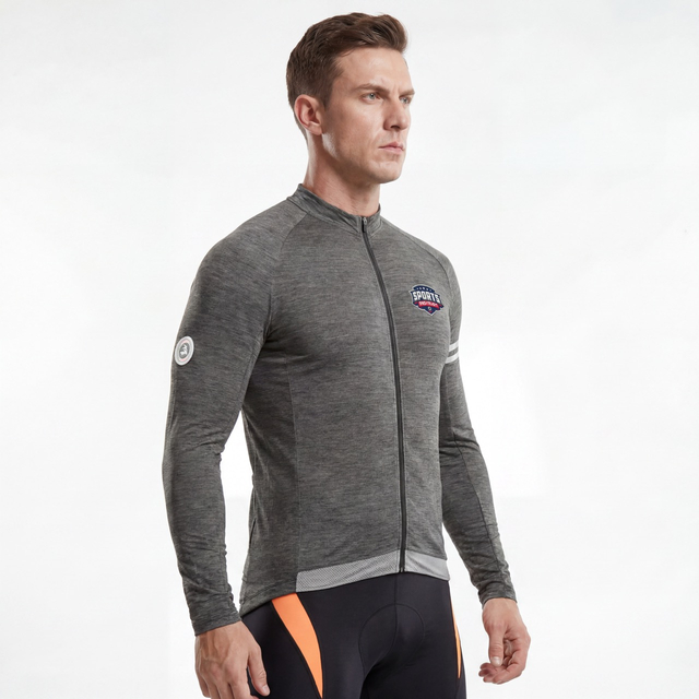 Herren-Pro-Team-Langarmjacke aus mittelschwerem Jersey