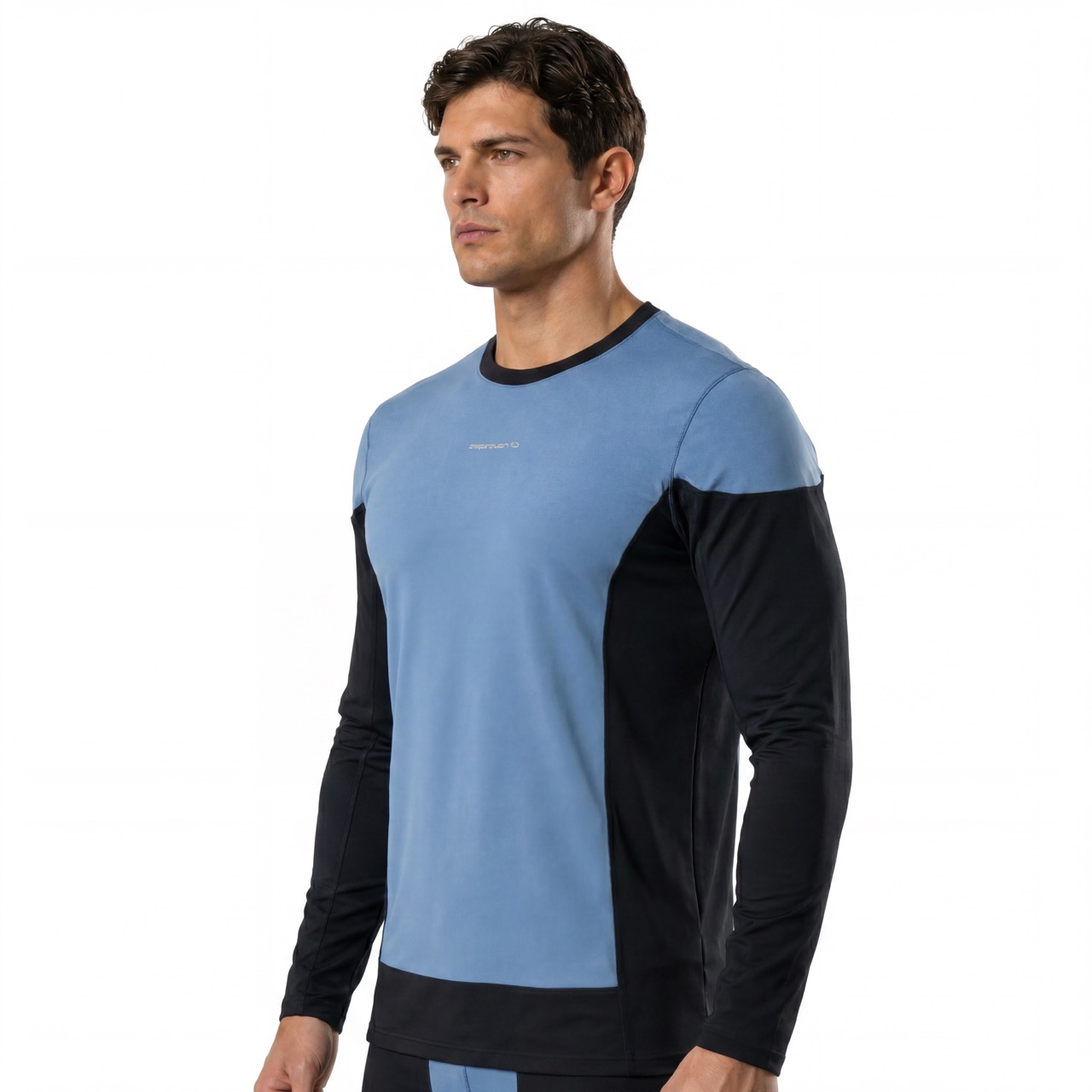 Herren-Baselayer-Racing-Workout-Tops mit Windschutzeinsätzen