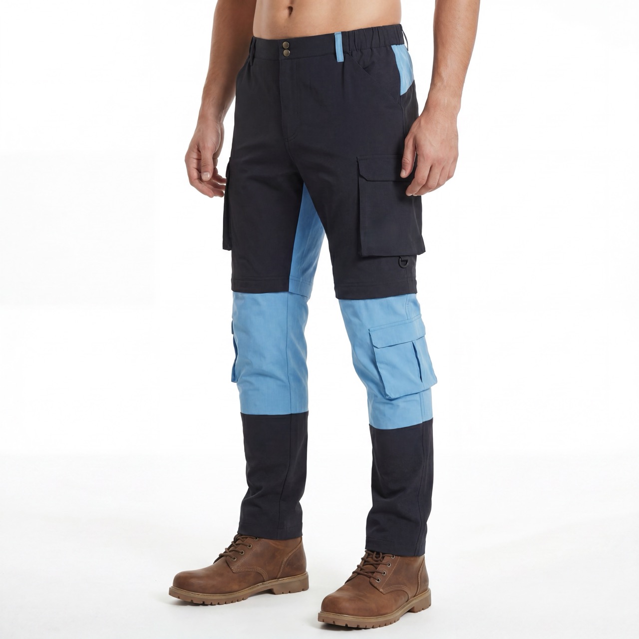 Abzippbare Herren-Wanderhose mit 5 aufgesetzten Taschen und Trekkinghose