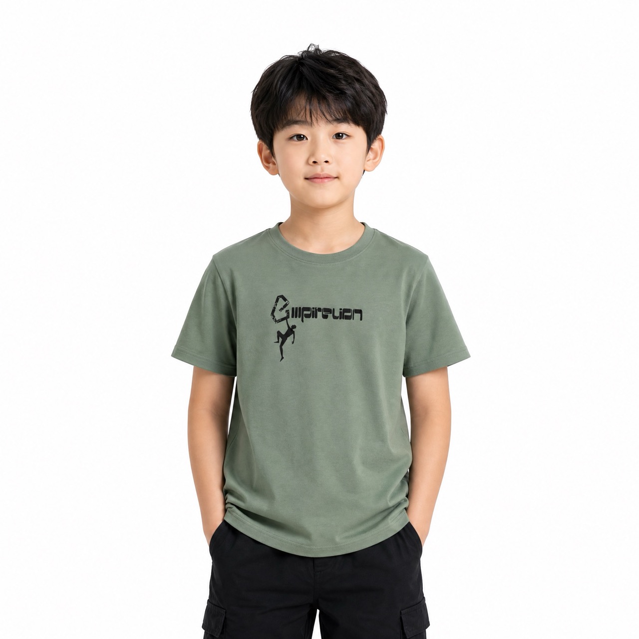 Kurzarm-T-Shirt zum Klettern für Jungen