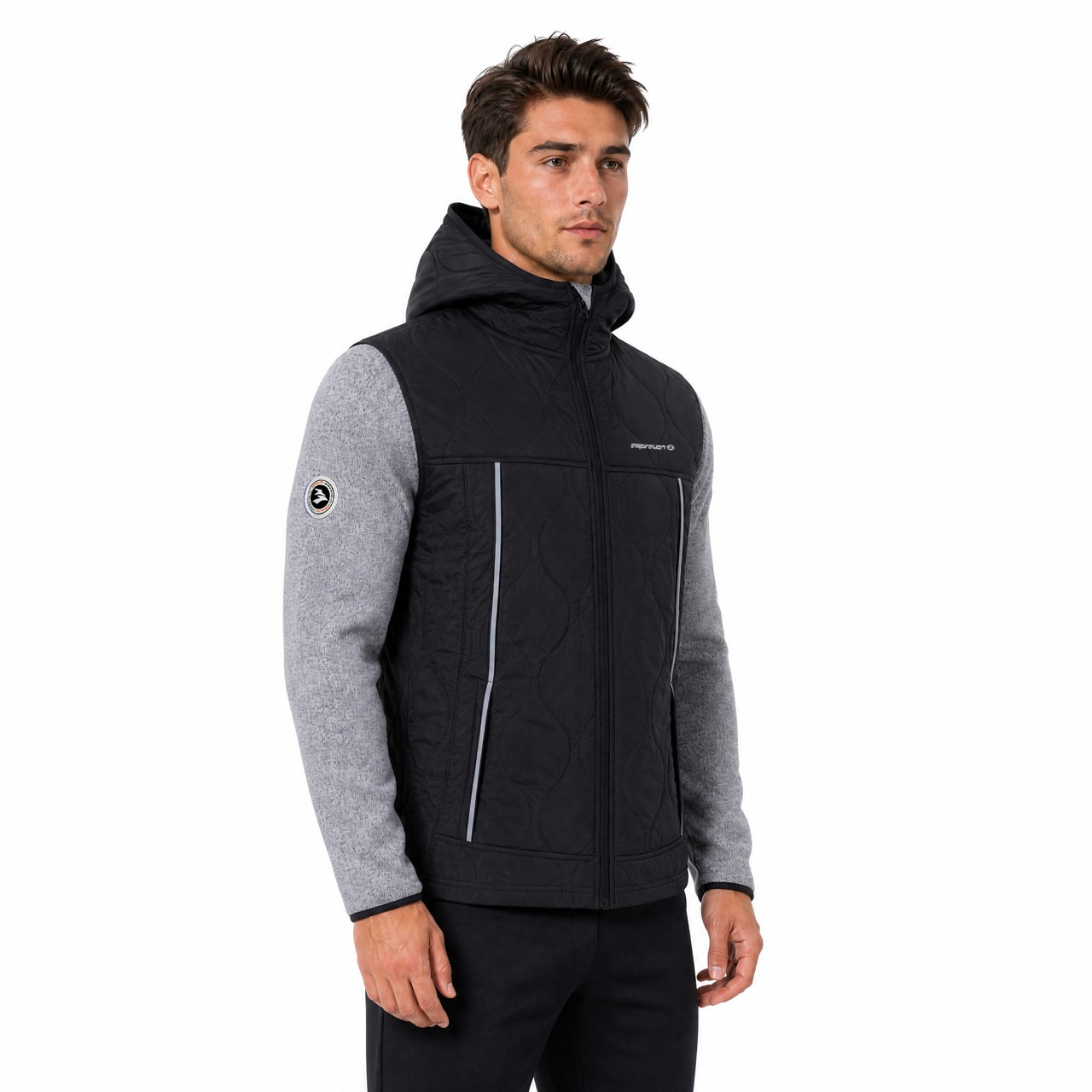 Steppjacke für Herren, winddicht, warm, für den Winter, Wandern, Outdoor, schwere Jacke
