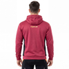 Übergroßer Sport-Kapuzenpullover mit Reißverschluss für Herren mit Logo-Print 
