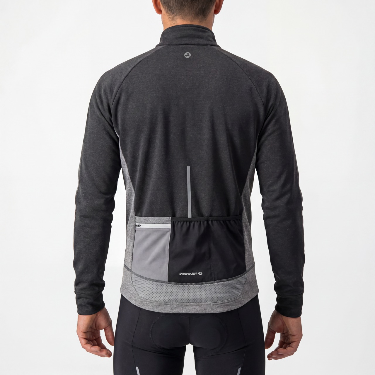 Farbblock-Radjacke mit reflektierenden Einsätzen