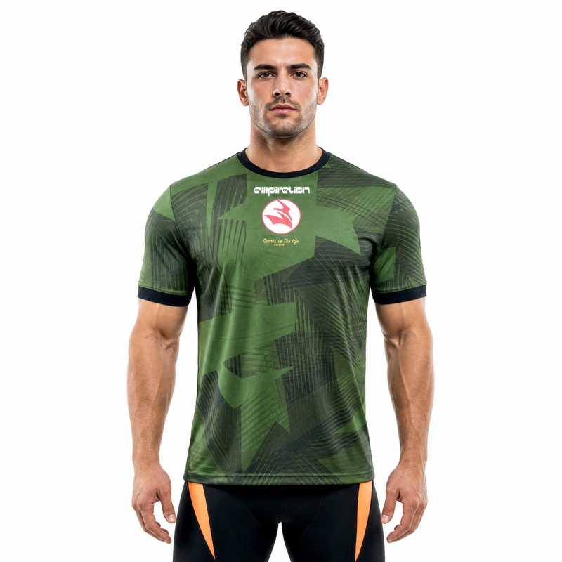 Herren-T-Shirt mit Allover-Print-Logo